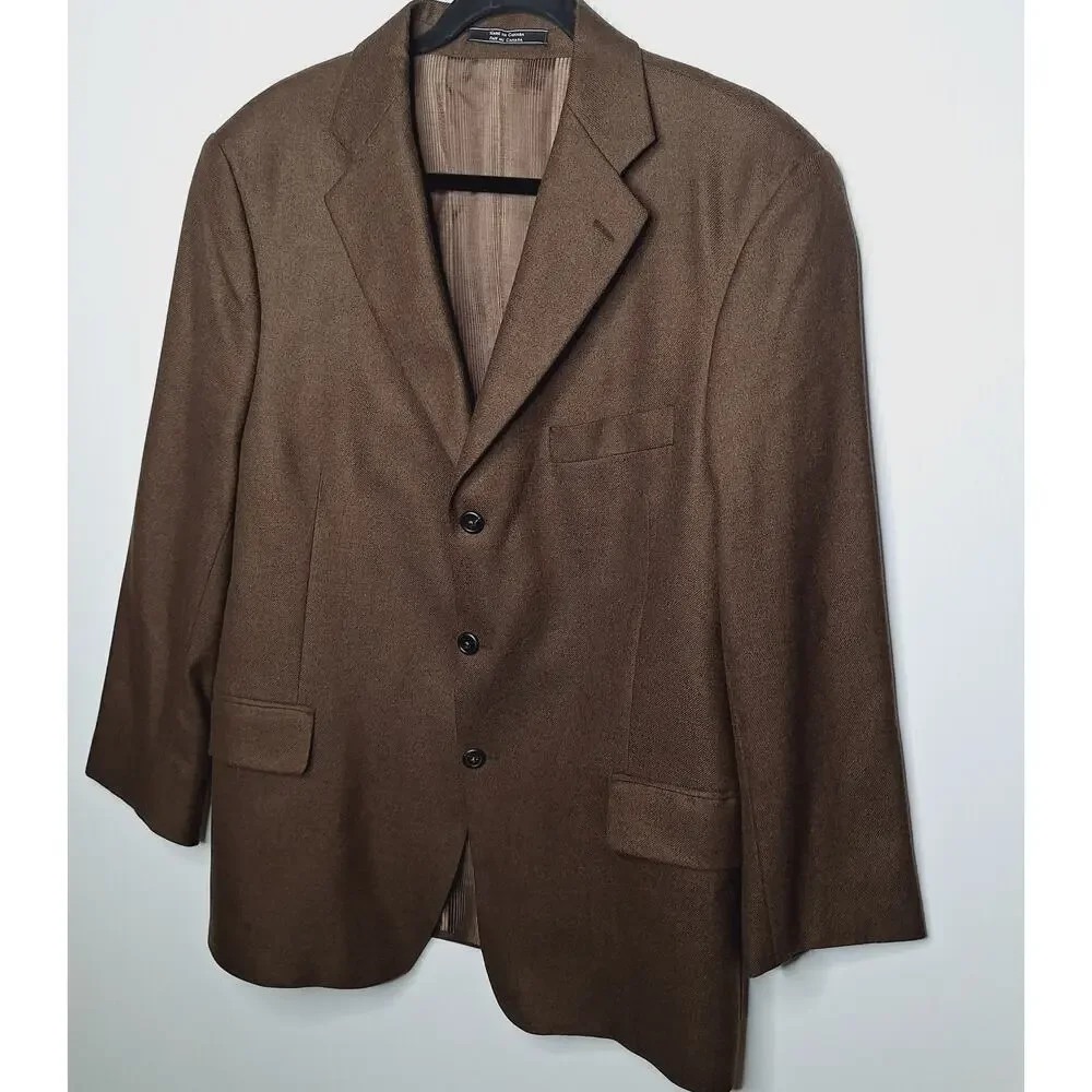 Arnold Brant Men's Blazer Suit Jacket 44R Colombo 100% Pure Cashmere 3 Button